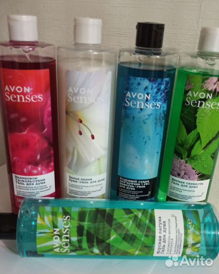 Avon набор гелей 5 шт косметика Эйвон 500 мл