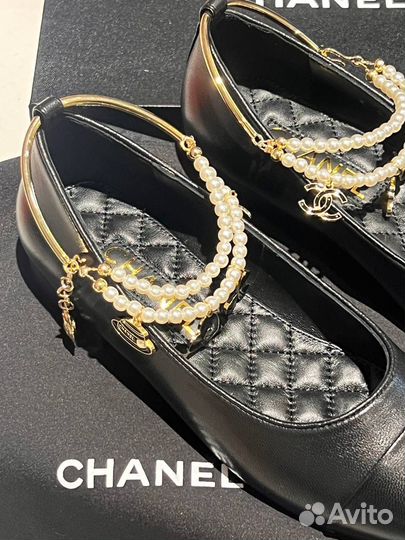 Балетки Chanel с жемчугом 36-41 в наличии