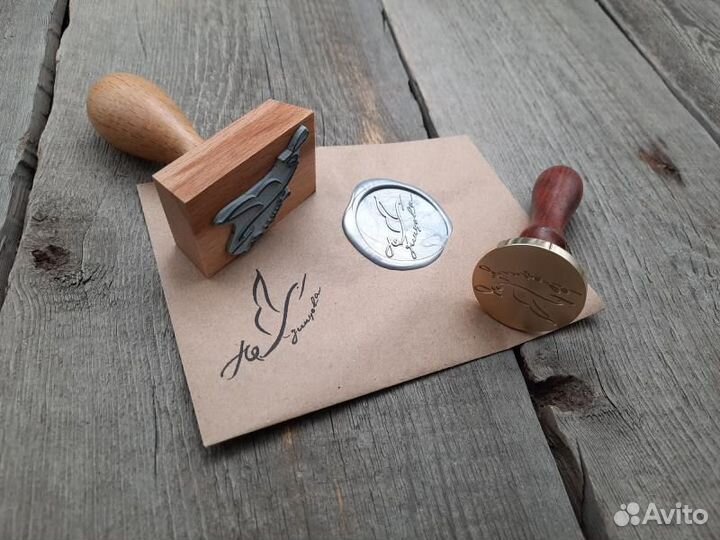 Сургучная печать на заказ с гравировкой