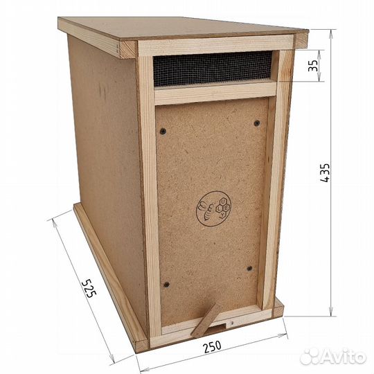 Ящик, пчелопакет, для пчёл, ловушка