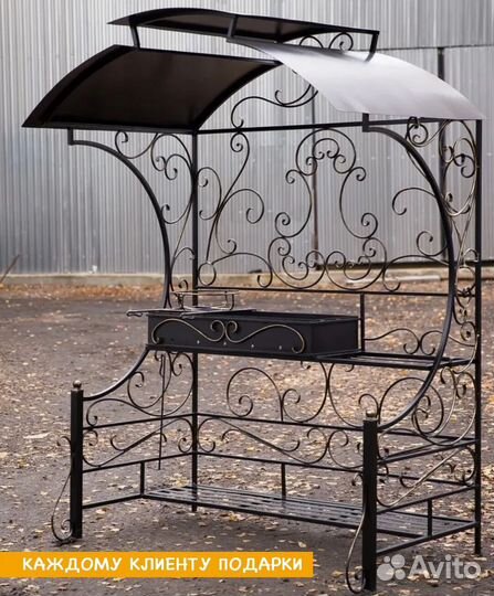 Мангал с крышей