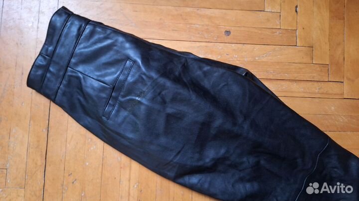 Кожаные брюки zara