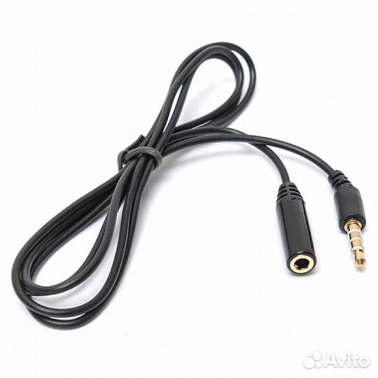 Кабель удлинительный 3,5mm 1м 3-pin/4-pin