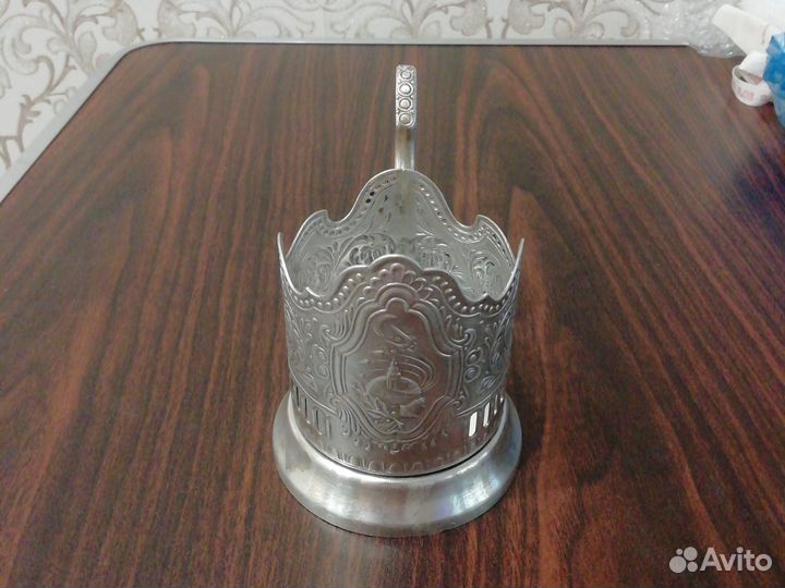 Подстаканник мельхиор СССР Космос