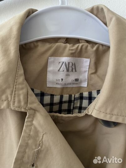 Тренч для девочки 122 zara