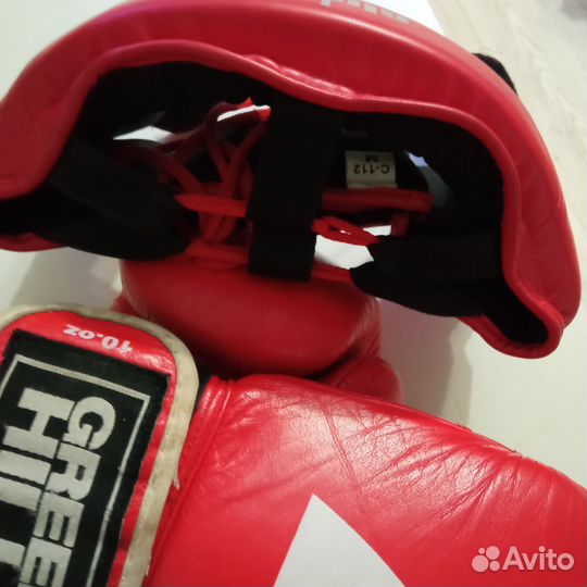 Шлем детский и перчатки 10оц