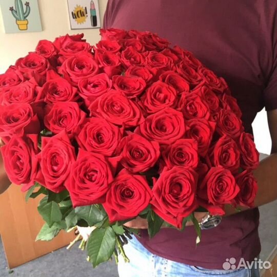 Букет из 27 красных розы по 100 Цветы Красноярск