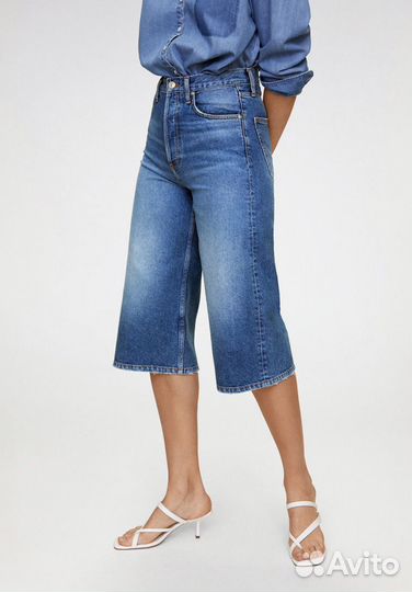 Джинсовые шорты бермуды