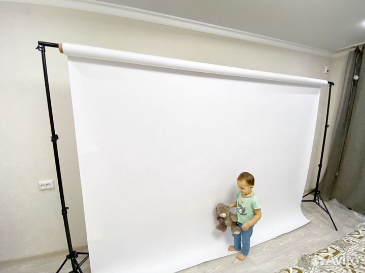 Фото фон бежевый новый 2.7*10м