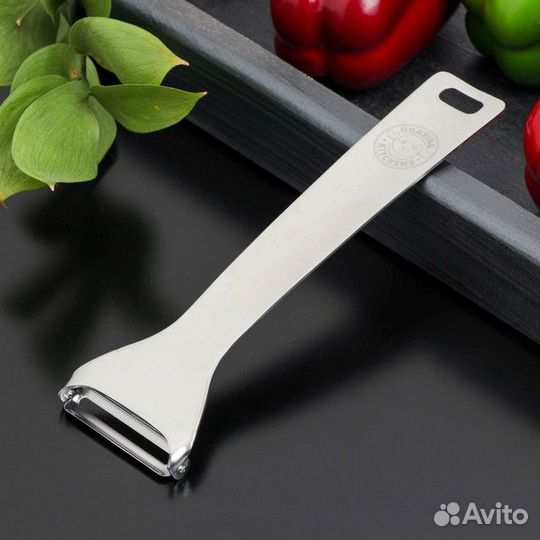 Овощечистка Доляна Zero, нержавеющая сталь, цвет с