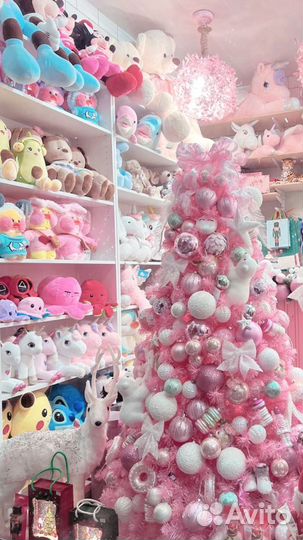 Ёлка розовая