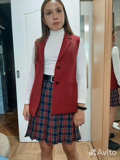 Школьная форма жилет для девочки