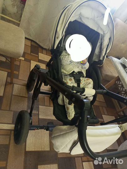 Детские коляски 2 в 1 эко кожа
