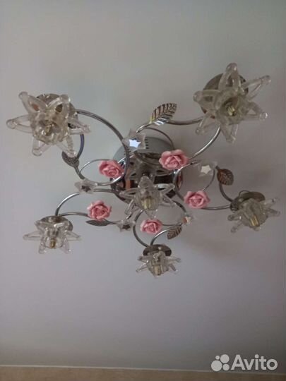 Люстра потолочная бу