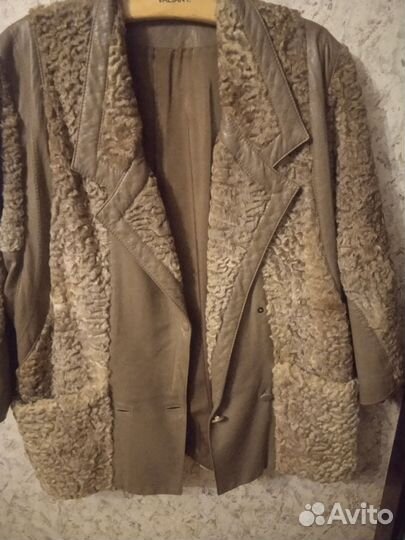 Куртка кожаная меховая Р.54-56