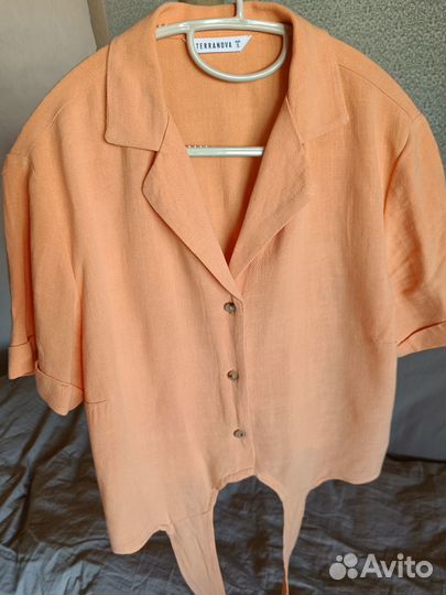 Рубашка Terranova, лен, S,M,L,XL