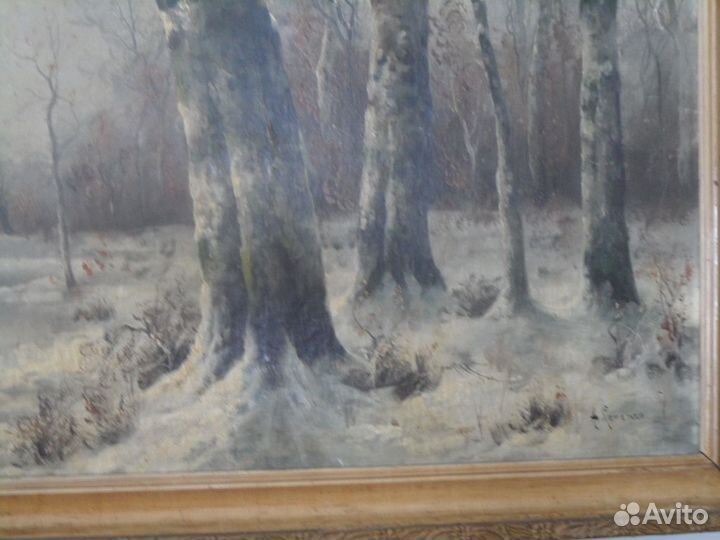 Старинная антикварная картина Х1Х век