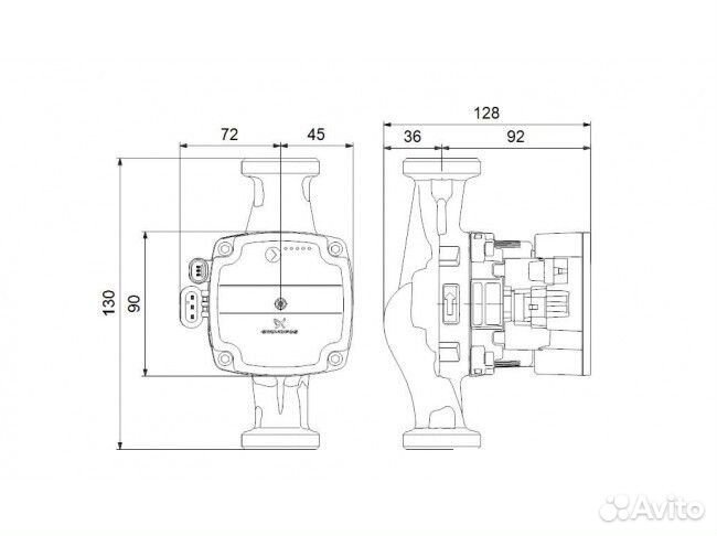 Насос циркуляционный Grundfos alpha solar 15-75 13