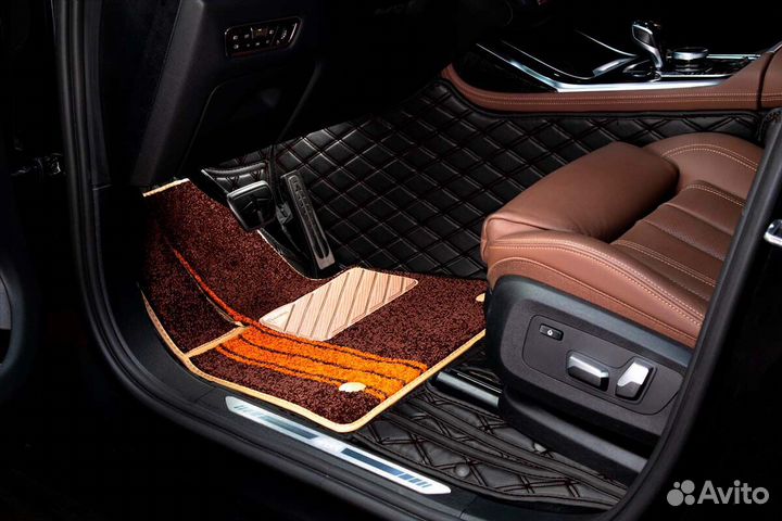 3D Коврики Range Rover Салон Багажник из Экокожи
