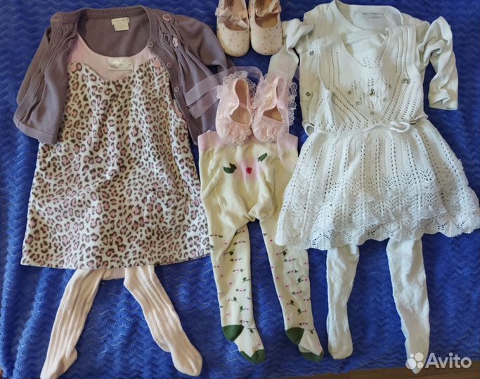 Детские вещи пакетом 68-74 (29 шт+носки 17 пар)