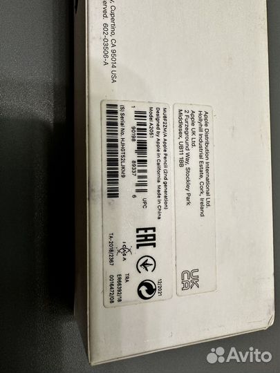 Стилус apple pencil 2