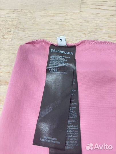 Футболка balenciaga paris moon T-shirt light pink