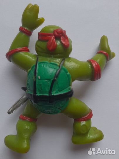 Черепашки-ниндзя минифигурки tmnt резиновые 1988 г