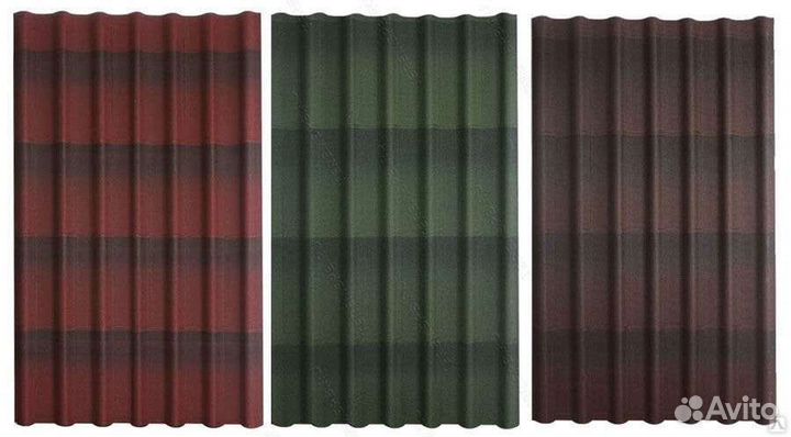 Ондулин черепица Коричневый смарт