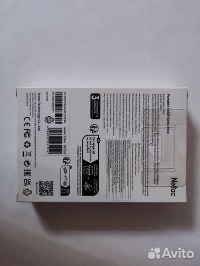 Портативный ssd Netac z slim 1tb новый