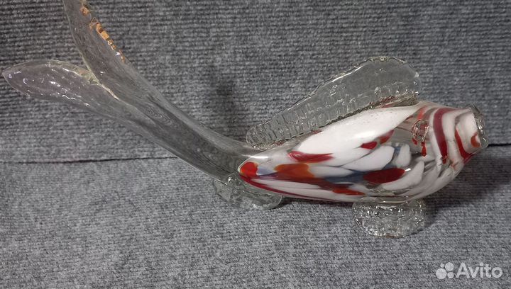 Рыбка стеклянная СССР винтаж