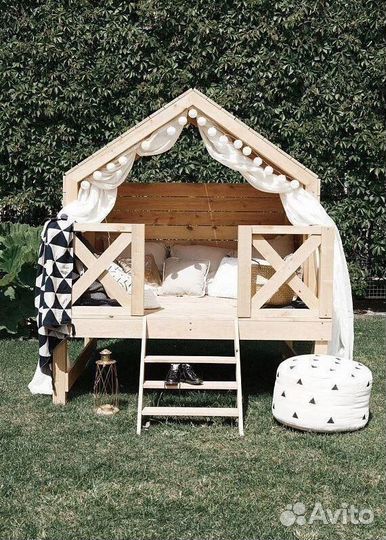 Детская беседка домик в стиле лофт
