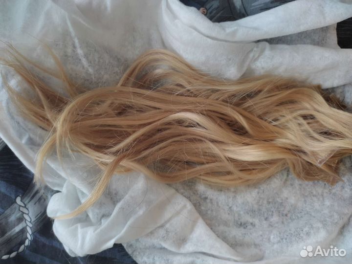 Волосы для наращивания блонд