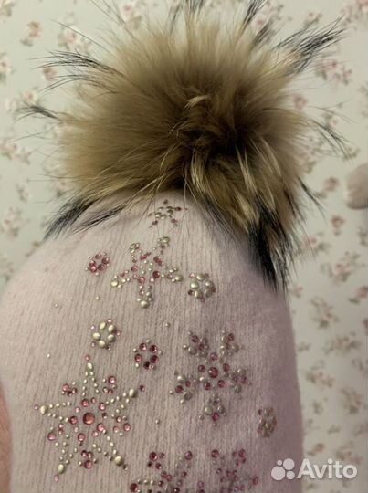 Шапка шлем зимняя для девочки