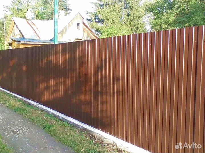 Забор из профнастила