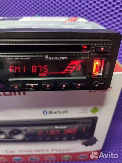 Магнитола 1 din Блютуз DVD/MP4 с дисководом