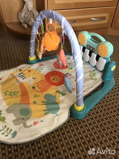 Развивающий музыкальный коврик с пианино