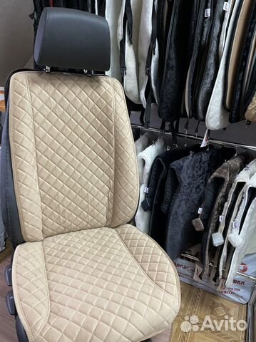 Накидки на сидения из Алькантары цвета Кэмэл