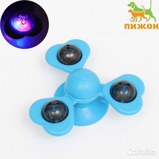 2 шт. Игрушка-вертушка на присоске для кошек 'Клев