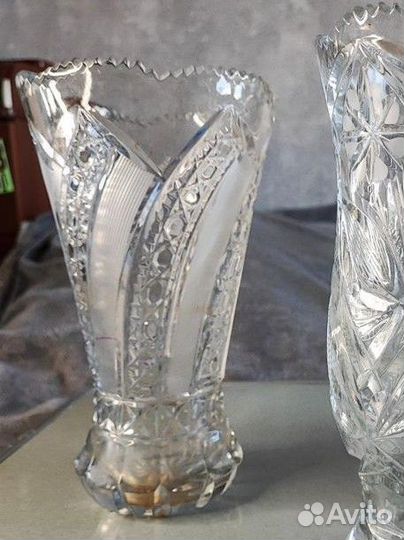 Хрустальная ваза большая,маленькая, керамика