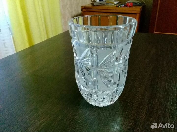Ваза для цветов хрустальная СССР
