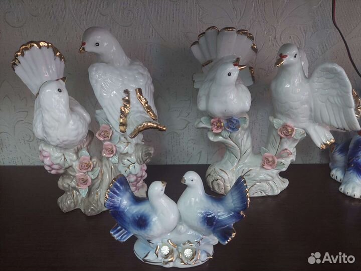 Голуби статуэтки
