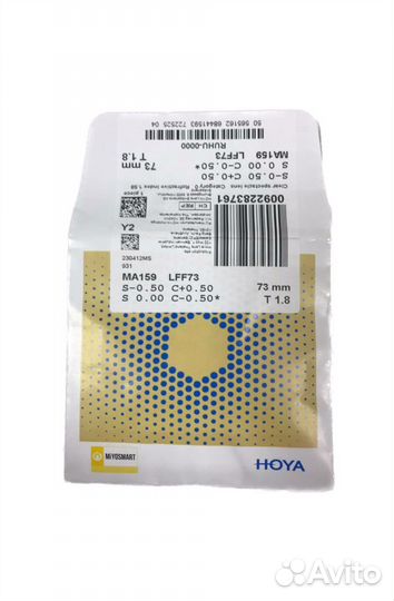 Детские очковые линзы Hoya Miyosmart