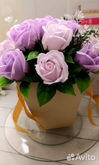 Букет из мыльных цветов