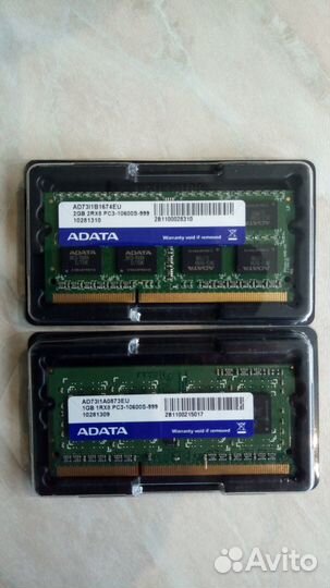 Оперативная память для ноутбука adata sodimm 1 GB