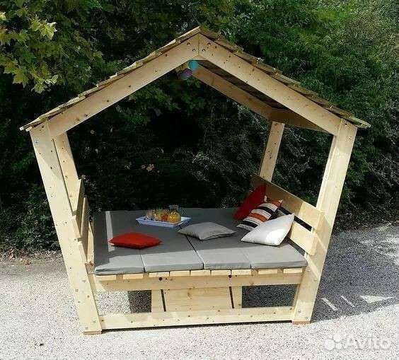 Беседка домик