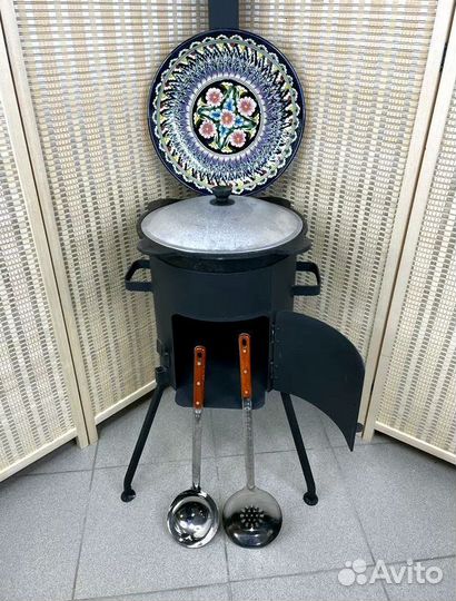 Казан 12 литров с печкой