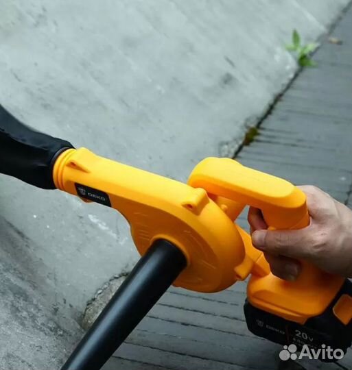 Воздуходувка садовая аккумуляторная deko dkbl20, 2