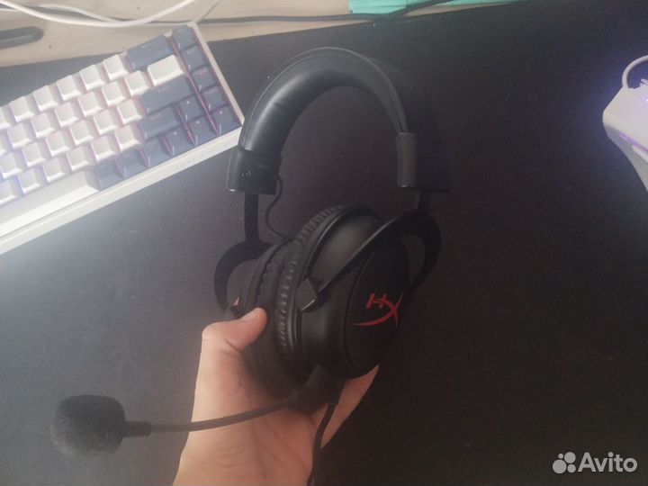 Игровые наушники с микрофоном hyperx