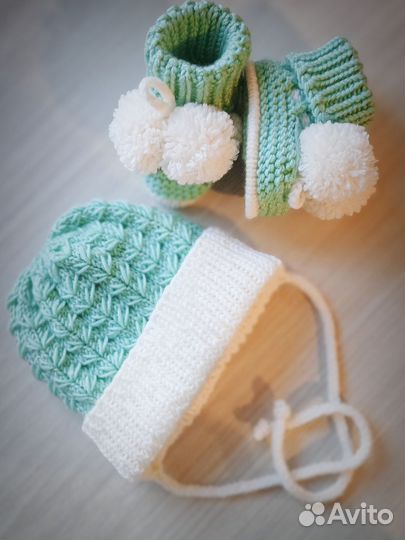 Плед детский вязаный ручная работа