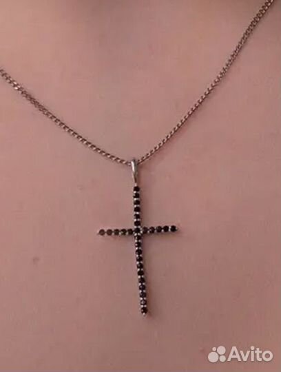 Серебряный крестик